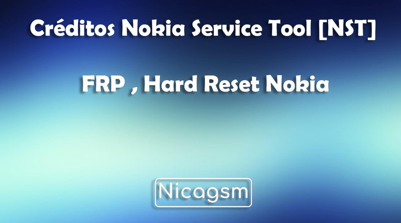 Crédits Nokia Service Tool