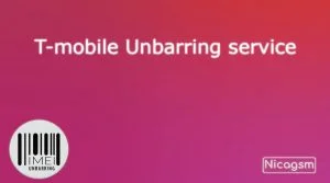 T-Mobile USA Unbarring Servicio para luego desbloquear