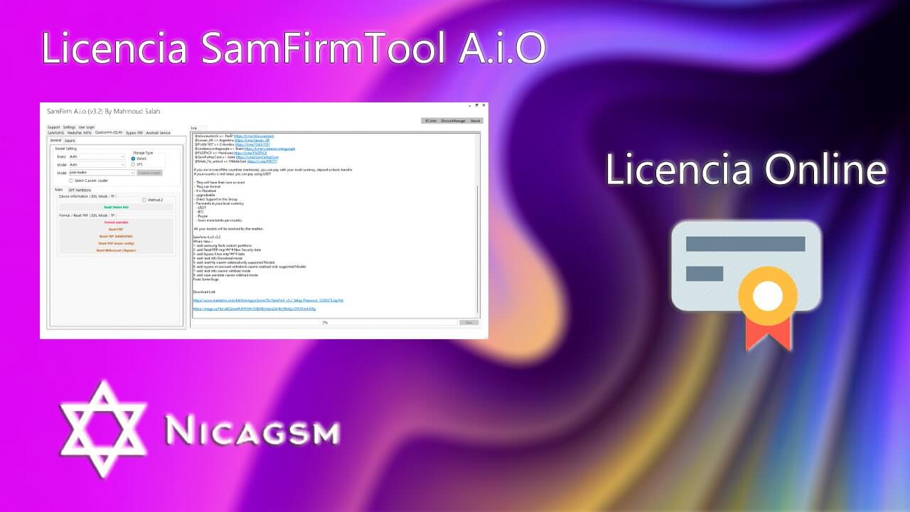 License SamFirm A.i.O Tool +Sampro